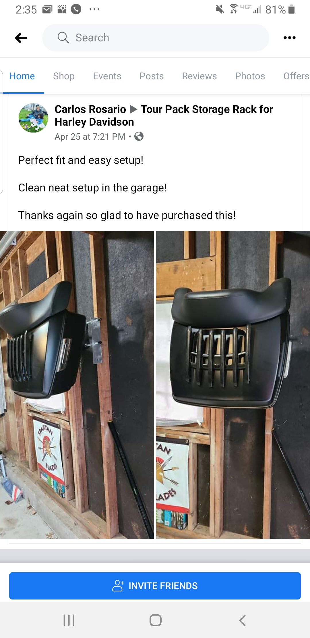 Tour Pack Storage Rack for Harley Davidson Touring Motorcycles ...